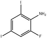 2,4-diiodo-6-fluoroaniline Structure