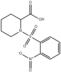 1-[(2-NITROPHENYL)SULFONYL]PIPERIDINE-2-CARBOXYLIC ACID Structure