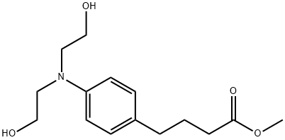 METHYL 4-(4-(BIS(2-HYDROXYETHYL)AMINO)PHENYL)BUTYRATE Structure