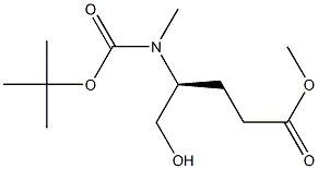 (S)-METHYL 4-(BOC-(METHYL)AMINO)-5-HYDROXYPENTANOATE Structure