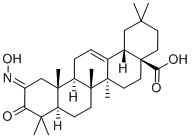 2-(Hydroxyimino)-3-oxo-olean-12-en-28-oic acid Structure