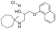 1-[(1-methylcycloheptyl)amino]-3-naphthalen-1-yloxy-propan-2-ol hydroc hloride Structure