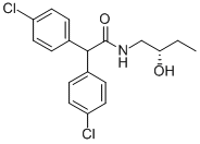 Benzeneacetamide, 4-chloro-alpha-(4-chlorophenyl)-N-(2-hydroxybutyl)-,  (S)- Structure