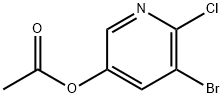 3-Pyridinol, 5-broMo-6-chloro-, 3-acetate Structure