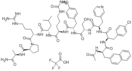 Cetrorelix trifluoroacetate Structure