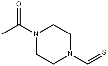 1-Piperazinecarbothioaldehyde,4-acetyl-(9CI) Structure