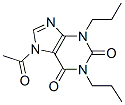 1H-Purine-2,6-dione,  7-acetyl-3,7-dihydro-1,3-dipropyl- Structure