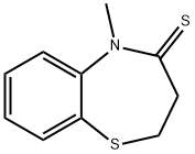 1,5-Benzothiazepine-4(5H)-thione,  2,3-dihydro-5-methyl- 구조식 이미지