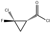 사이클로프로판카르보닐클로라이드,2-클로로-2-플루오로-,트랜스-(9CI) 구조식 이미지