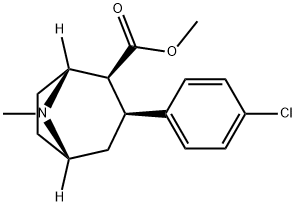 3-(4-chlorophenyl)tropane-2-carboxylic acid methyl ester Structure