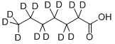 HEPTANOIC-D13 ACID Structure