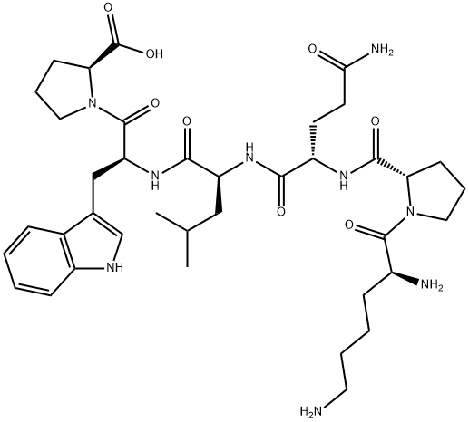 C-REACTIVE PROTEIN (201-206) 구조식 이미지