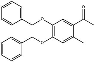 4,5-DIBENZYLOXY-2-METHYLACETOPHENONE Structure