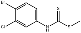 4-Bromo-3-chlorophenylcarbamodithioic acid methyl ester Structure