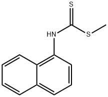 1-Naphthalenedithiocarbamic acid methyl ester Structure