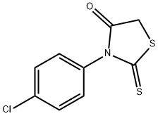 3-(4-chlorophenyl)-2-sulfanylidene-thiazolidin-4-one Structure