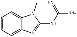 구아니딘,(1-메틸-1H-벤즈이미다졸-2-일)-(9CI) 구조식 이미지