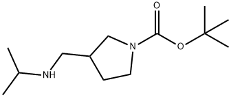 tert-부틸3-((이소프로필아미노)메틸)피롤리딘-1-카르복실레이트 구조식 이미지