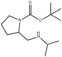 tert-부틸2-((이소프로필아미노)메틸)피롤리딘-1-카르복실레이트 구조식 이미지