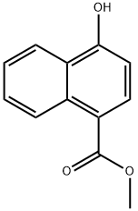 4-HYDROXY-NAPHTHALENE-1-CARBOXYLIC ACID METHYL ESTER Structure