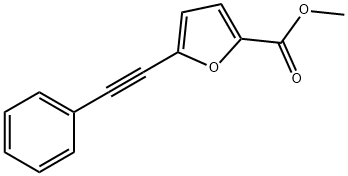 메틸5-(2-페닐에트-1-이닐)-2-푸로에이트 구조식 이미지