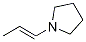 (E)-1-(prop-1-enyl)pyrrolidine Structure