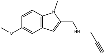 2-(N-(2-propynyl)aminomethyl)-1-methyl-5-methoxyindole Structure