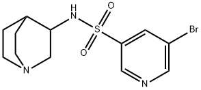 5-broMo-N-(퀴누클리딘-3-일)피리딘-3-술폰아미드 구조식 이미지