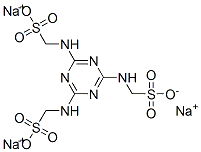 (1,3,5-Triazine-2,4,6-triyltriimino)tris(methanesulfonic acid)trisodium salt Structure