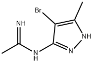 N-(4-브로모-5-메틸-2H-피라졸-3-일)-아세타미딘 구조식 이미지
