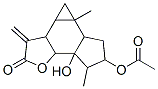 6-Acetyloxy-3a,3b,4,4a,4b,5,6,7,7a,7b-decahydro-7a-hydroxy-4a,7-dimethyl-3-methylenecycloprop[6,7]indeno[4,5-b]furan-2(3H)-one Structure