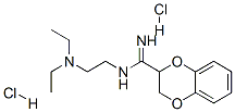 1,4-벤조디옥신-2-카르복스이미드아미드,N-(2-(디에틸아미노)에틸)-2,3-디히드로-,디히드로클로라이드 구조식 이미지