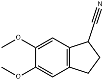 2,3-DIHYDRO-5,6-DIMETHOXY-1H-INDENE-1-CARBONITRILE Structure