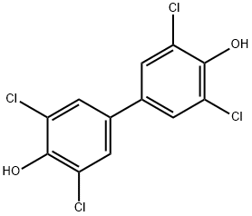 4,4'-Biphenyldiol, 3,3',5,5'-tetrachloro- Structure