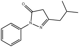3-이소부틸-1-페닐-1H-피라졸-5-올 구조식 이미지