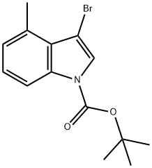 N-Boc-3-bromo-4-methylindole Structure