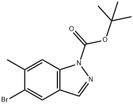 1-Boc-5-broMo-6-Methyl-1H-indazole Structure