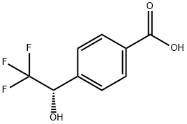 Benzoic acid, 4-(2,2,2-trifluoro-1-hydroxyethyl)-, (S)- (9CI) Structure