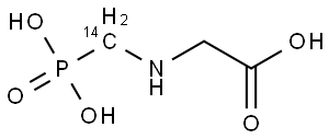 GLYPHOSATE-(PHOSPHONOMETHYL-2-14C) SODIUM SALT Structure