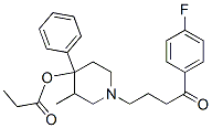 1-(3-(4-fluorobenzoyl)propyl)-3-methyl-4-phenyl-4-propionoxypiperidine 구조식 이미지