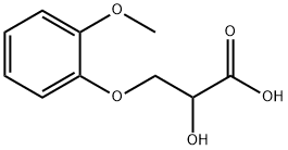 beta-(2-methoxyphenoxy)lactic acid Structure
