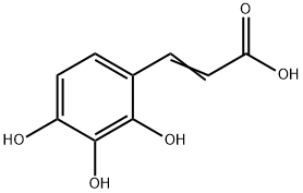 2-Propenoic acid, 3-(2,3,4-trihydroxyphenyl)- Structure