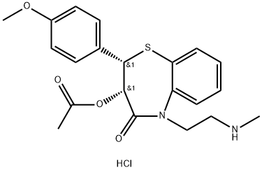 N-DESMETHYLDILTIAZEM, HYDROCHLORIDE Structure