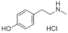 4-[2-(Methylamino)ethyl]phenol hydrochloride 구조식 이미지