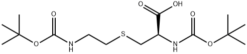 Di-Boc-S-(2-aminoethyl)-L-cysteine 구조식 이미지