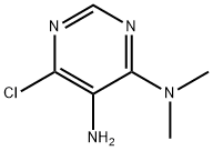 6-클로로-N4,N4-디메틸-피리미딘-4,5-디아민 구조식 이미지