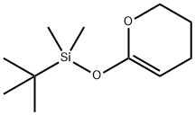 3,4-DIHYDRO-6-[(TERT-BUTYL)DIMETHYL SILYLOXY]-2H-PYRAN 구조식 이미지