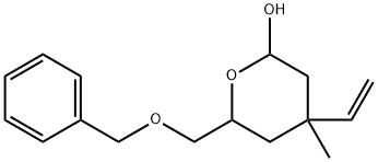 (4S,6R)-6-BENZYLOXYMETHYL-4-METHYL-4-VINYL-TETRAHYDRO-PYRAN-2-OL 구조식 이미지