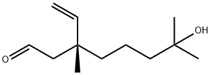 (R)-7-HYDROXY-3,7-DIMETHYL-3-VINYL-옥타날 구조식 이미지