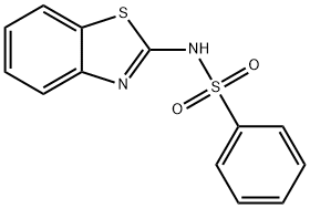 N-(2-Benzothiazolyl)benzenesulfonamide 구조식 이미지